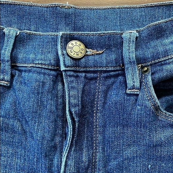 Womens BDG Jeans Sz 27 Twig Ankle High Rise Stretch Denim Pants Blue Distressed - Picture 4 of 5